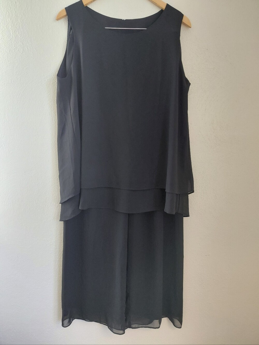 Alex Evenings Womens Two Piece Wide Leg Chiffon Party Outfit Sz LP